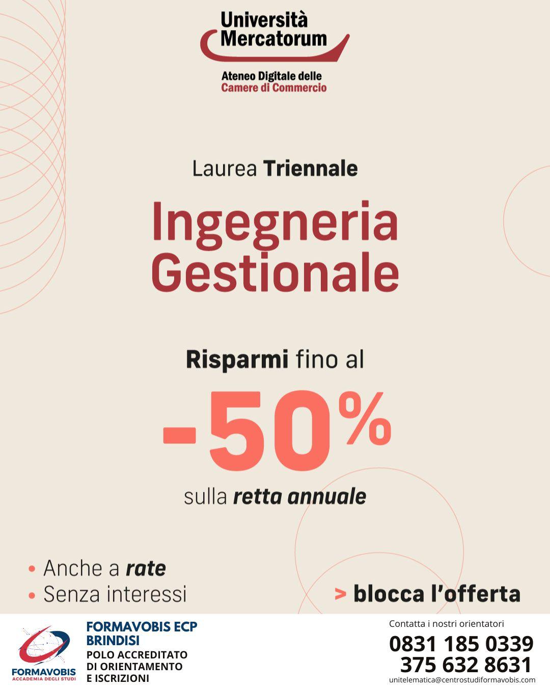 Ingegneria Gestionale (L-9)